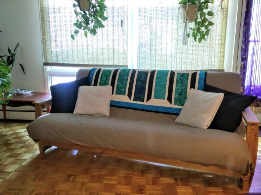 Quilt on futon 