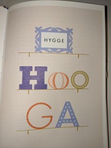 book page pronounce hygge as hooGa